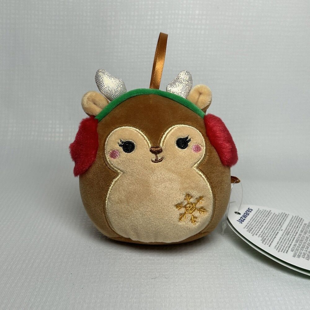 NWT Squishmallows Ornament Darla the Deer 4-Inch Plush WINTER Collection